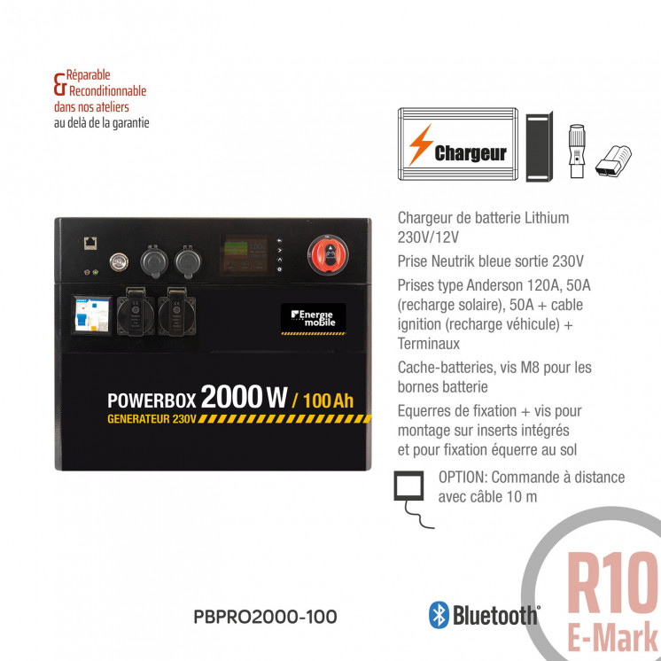 POWERBOX PRO Lithium s’intégrera ainsi dans toutes les installations