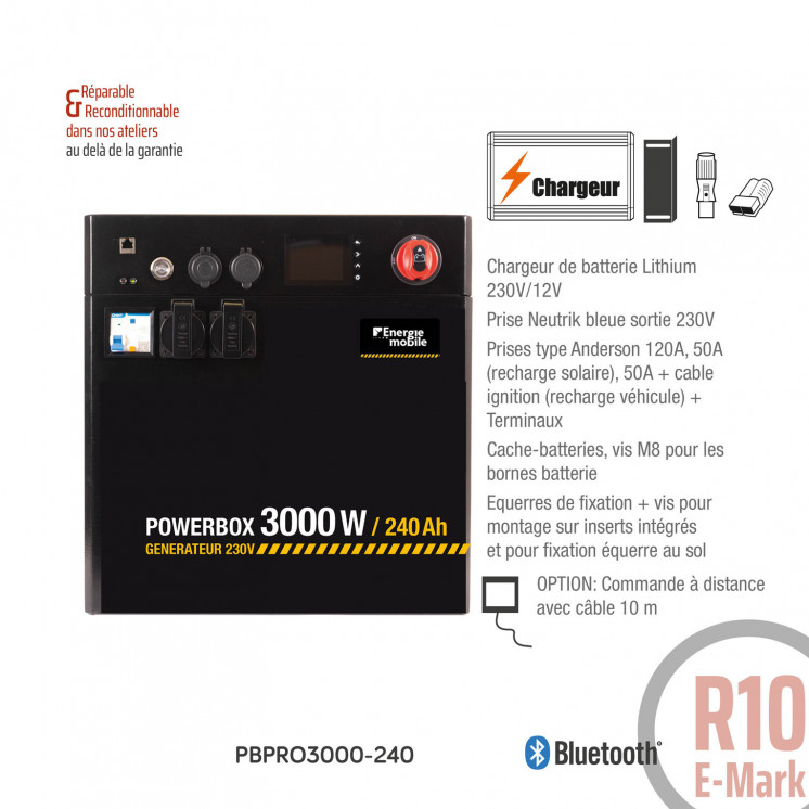 POWERBOX PRO Lithium s’intégrera ainsi dans toutes les installations