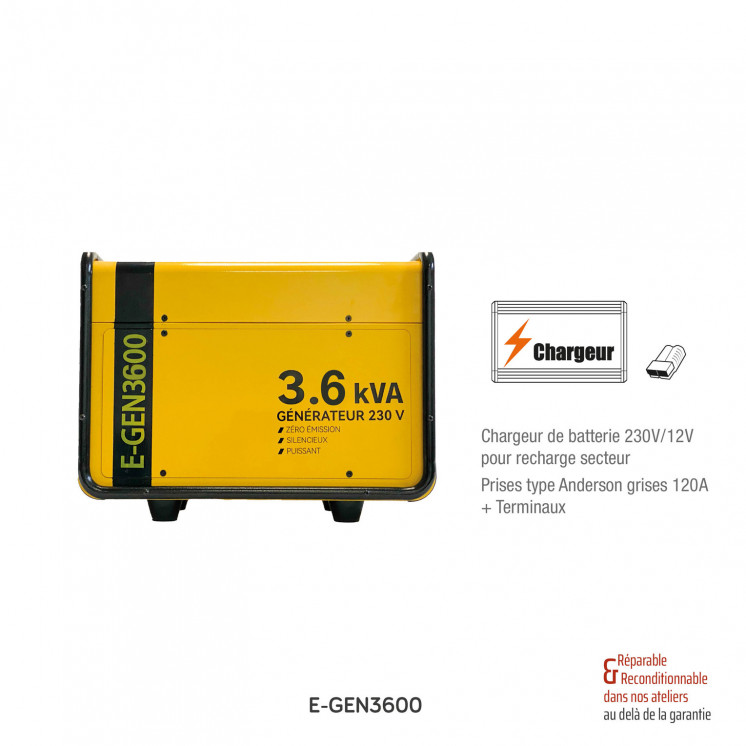 Générateur lithium E-GEN 2000W - 3000W - 3600W