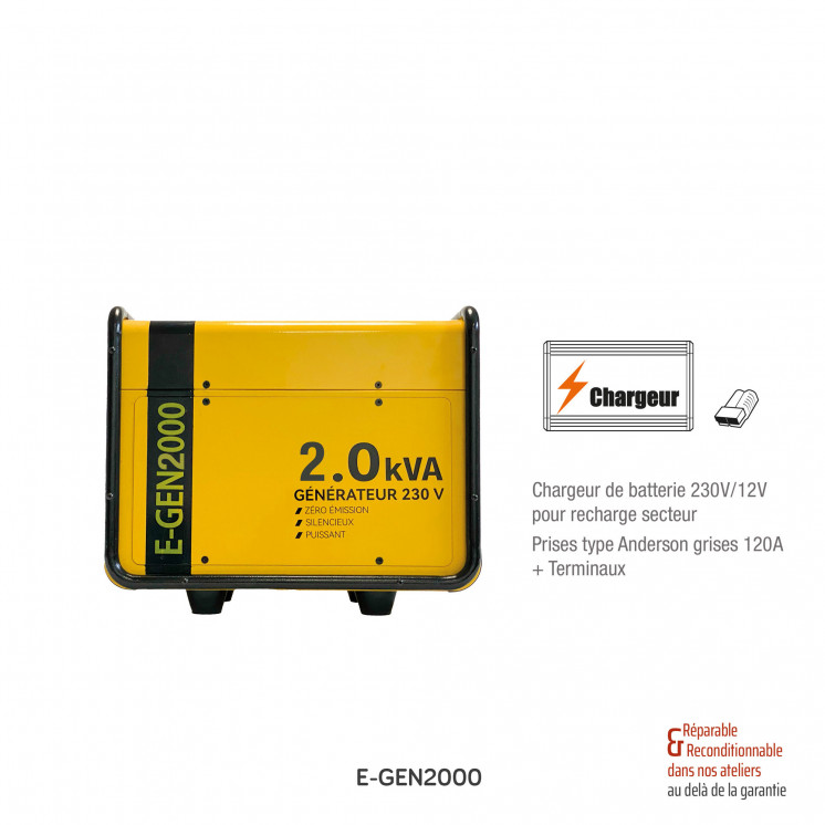 Générateur lithium E-GEN 2000W - 3000W - 3600W