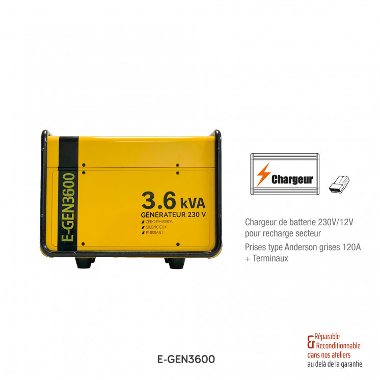 Générateur lithium E-GEN 2000W - 3000W - 3600W