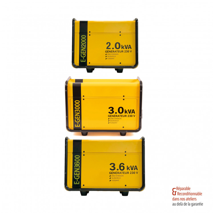 Générateur lithium E-GEN 2000W - 3000W - 3600W