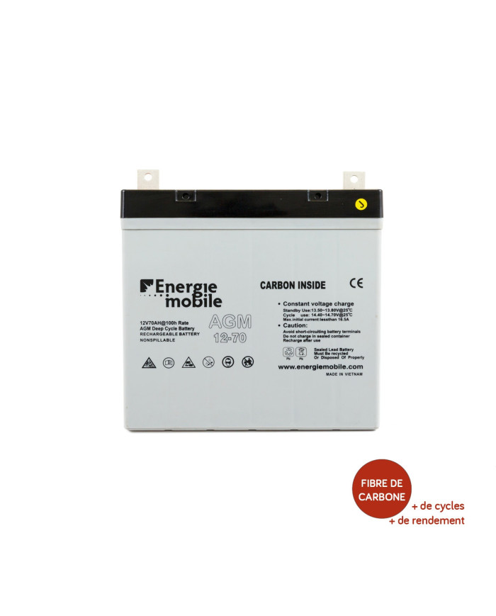 La batterie AGM fournit des courants élevés pendant de courtes durées