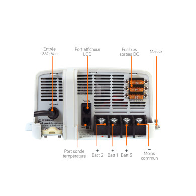 Chargeur AC/DC AB : 12 ou 24Vdc - puissances 20 à 100A