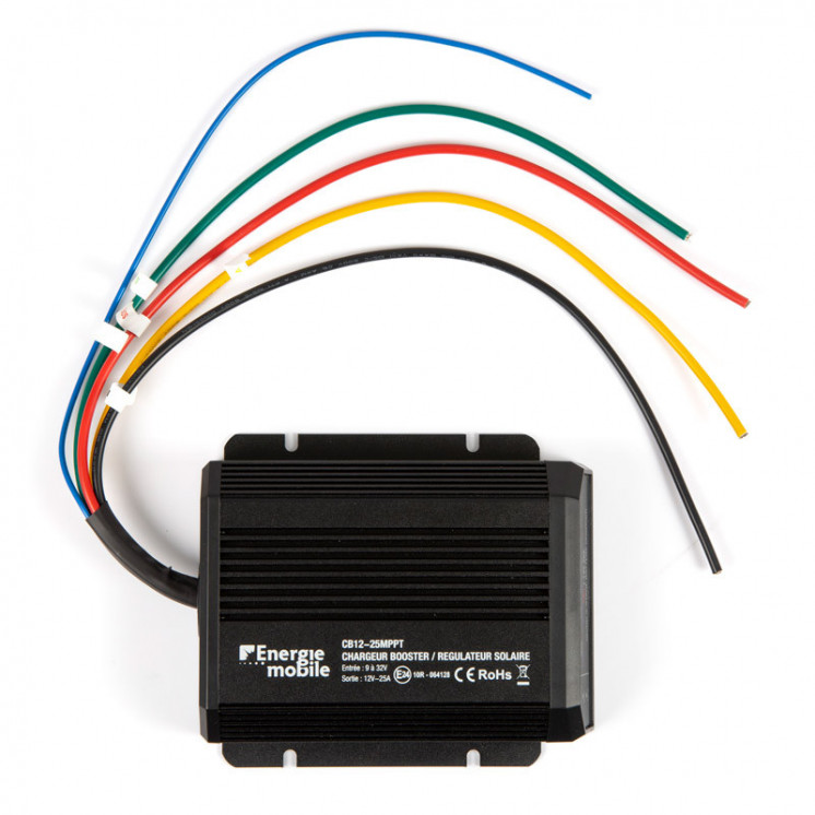 CB MPPT IP: chargeur booster étanche DC/DC (25 et 40A-12 ou 24/12Vdc)