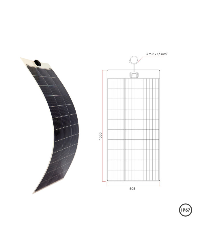Panneau solaire souple AFLEX blanc