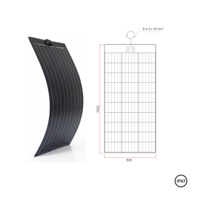 Panneau solaire souple A FLEX noir