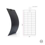 Panneau solaire souple A FLEX noir