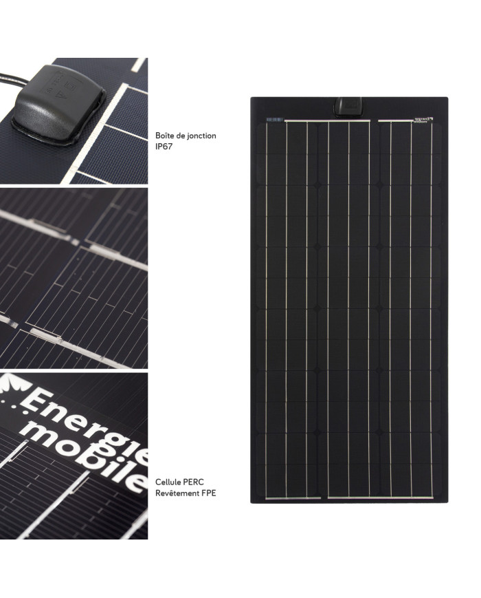 Panneau solaire souple A FLEX noir