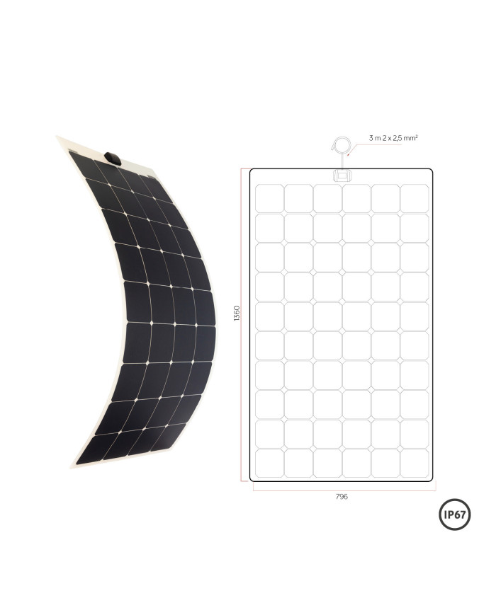 Panneau solaire souple HP FLEX