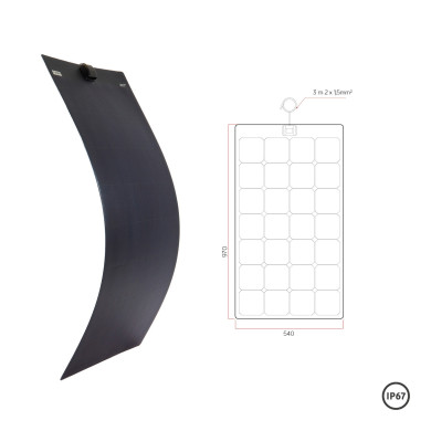 Panneau solaire souple HP FLEX NOIR