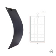 Panneau solaire souple HP FLEX NOIR