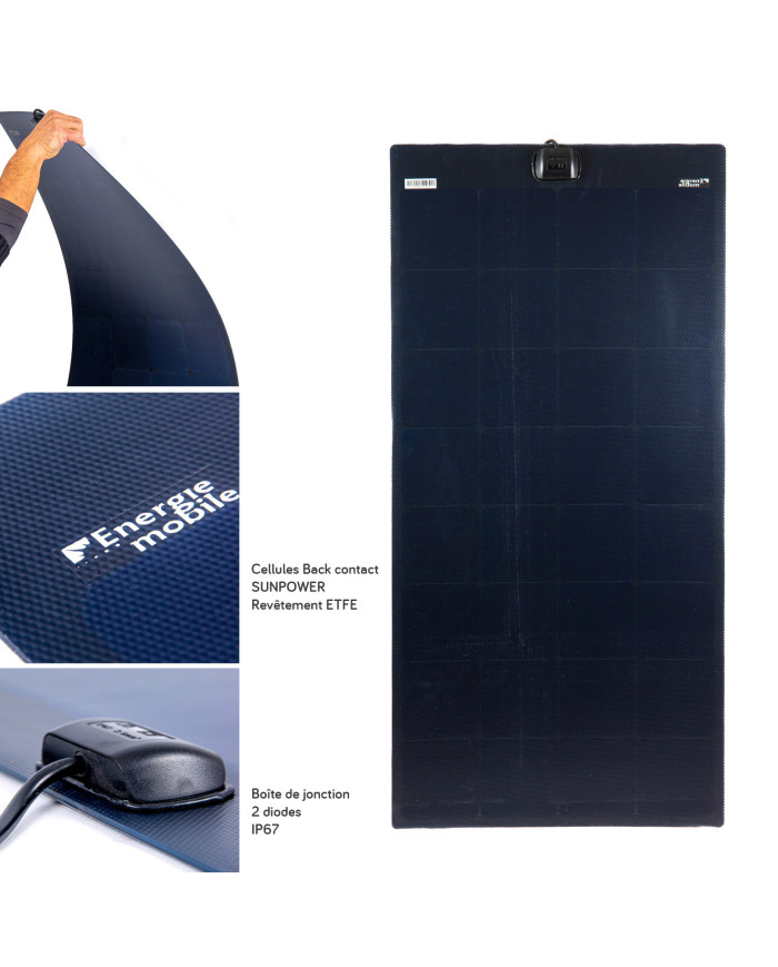 Panneau solaire souple HP FLEX NOIR