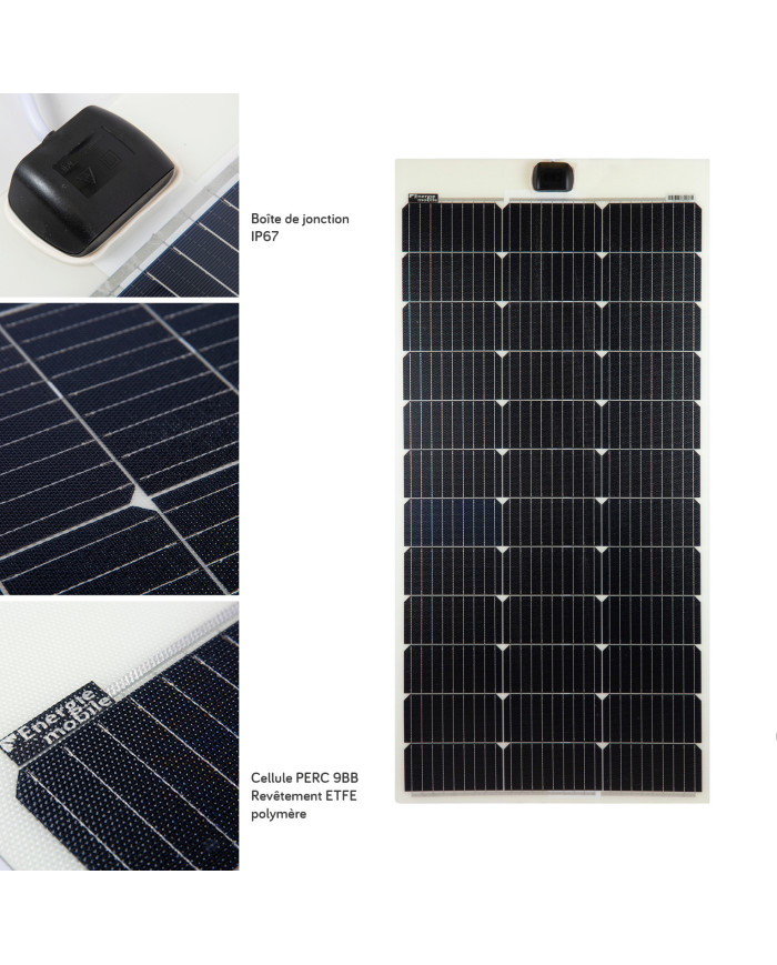 Panneau solaire souple PERC FLEX BLANC