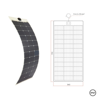 Panneau solaire souple PERC FLEX BLANC