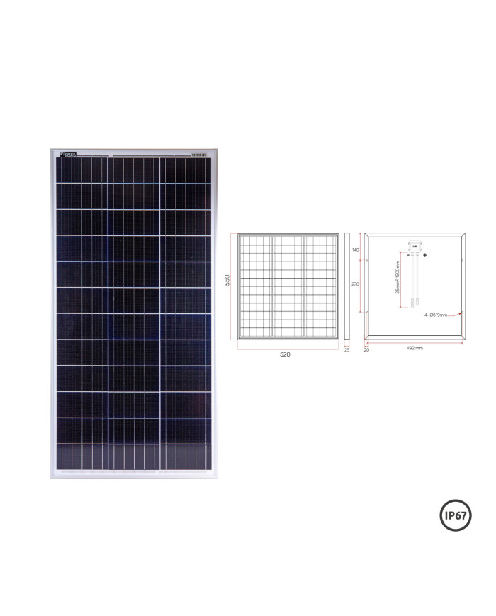 Panneau solaire rigide A PERC BLANC