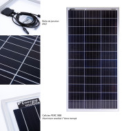 Panneau solaire rigide A PERC BLANC