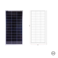 A PERC NOIR : Panneau solaire rigide 210 Wc / 24V