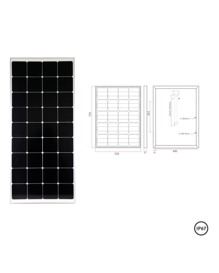 Panneau solaire rigide HP