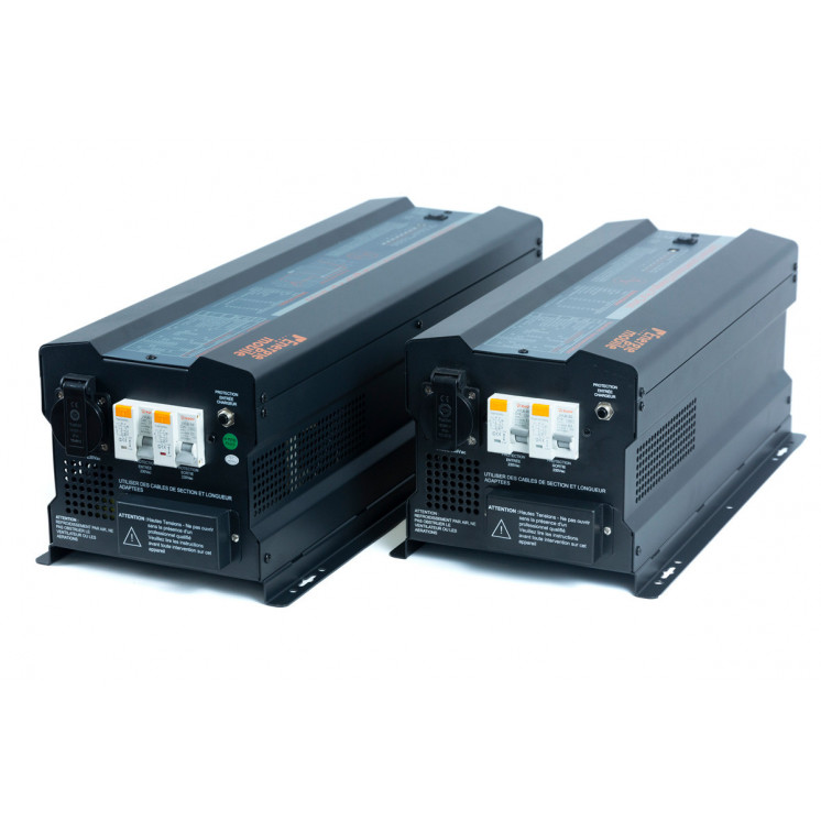 Combiné sinusoïdal DC/AC CS DIF: 12, 24, 48V-230V-2500 à 7000Va