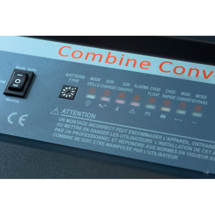 Combiné sinusoïdal DC/AC CS DIF: 12, 24, 48V-230V-2500 à 7000Va