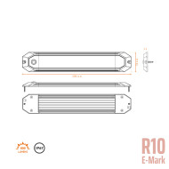 Réglettes LED EM LED PIR avec détecteur de présence
