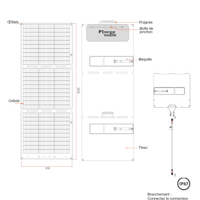 Panneau solaire pliable BFX
