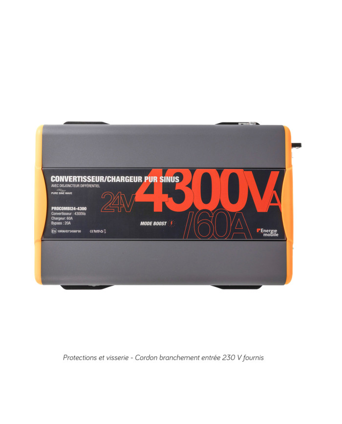 Combine convertisseur chargeur DC/AC Procombi