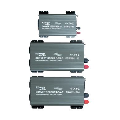 Convertisseurs sinusoïdaux DC/AC PSW-V2 : 12V / 230V - 350 à 1600 Va