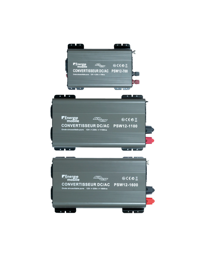 Convertisseurs sinusoïdaux DC/AC PSW-V2 : 12V / 230V - 350 à 1600 Va