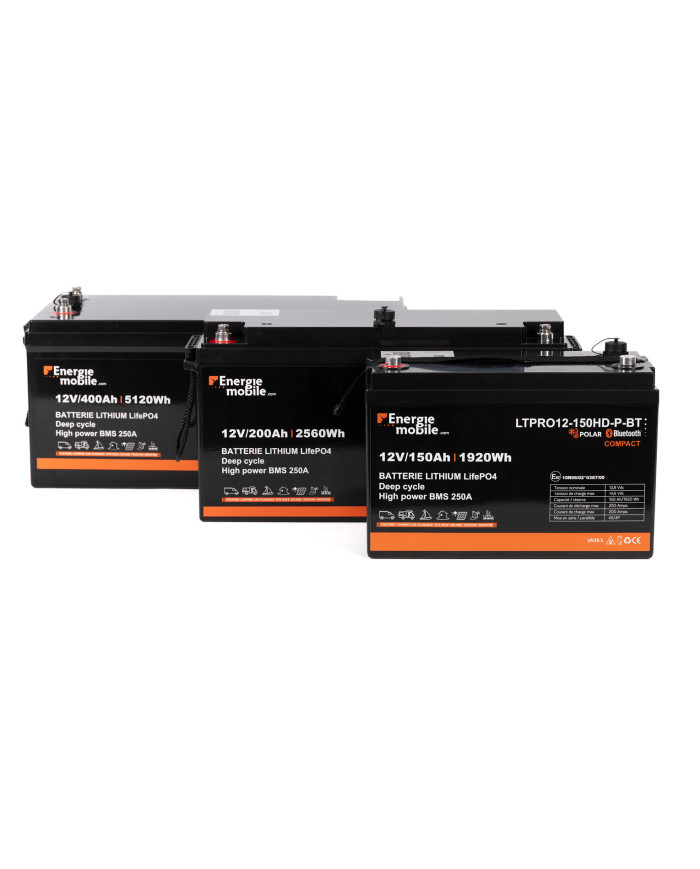 LTPRO HD : batteries lithium LiFePO4 compactes et légères