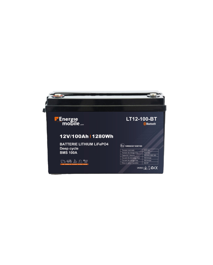 Batterie auxiliaire Lithium Lifepo4 bluetooth LT BT