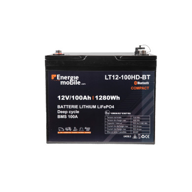 Batterie auxiliaire Lithium Lifepo4 bluetooth compactes LT BT HD