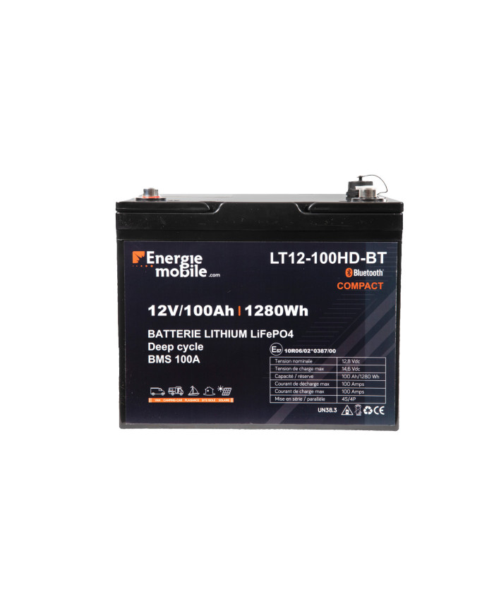 Batterie auxiliaire Lithium Lifepo4 bluetooth compactes LT BT HD