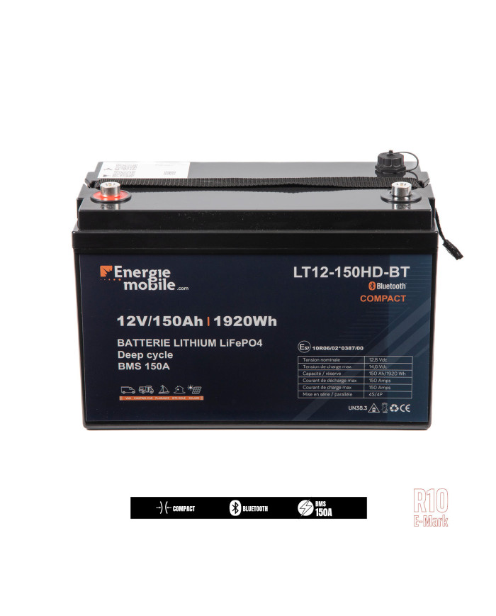 Batterie Lithium LiFePO4 Compacte LT BT HD | Energie Mobile