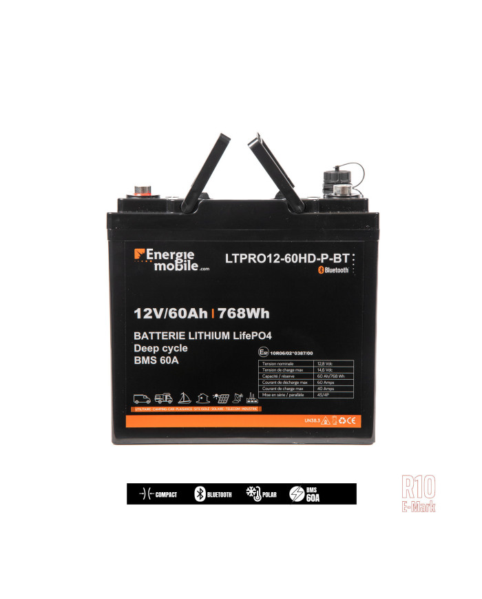 LTPRO HD : batteries lithium LiFePO4 compactes et légères