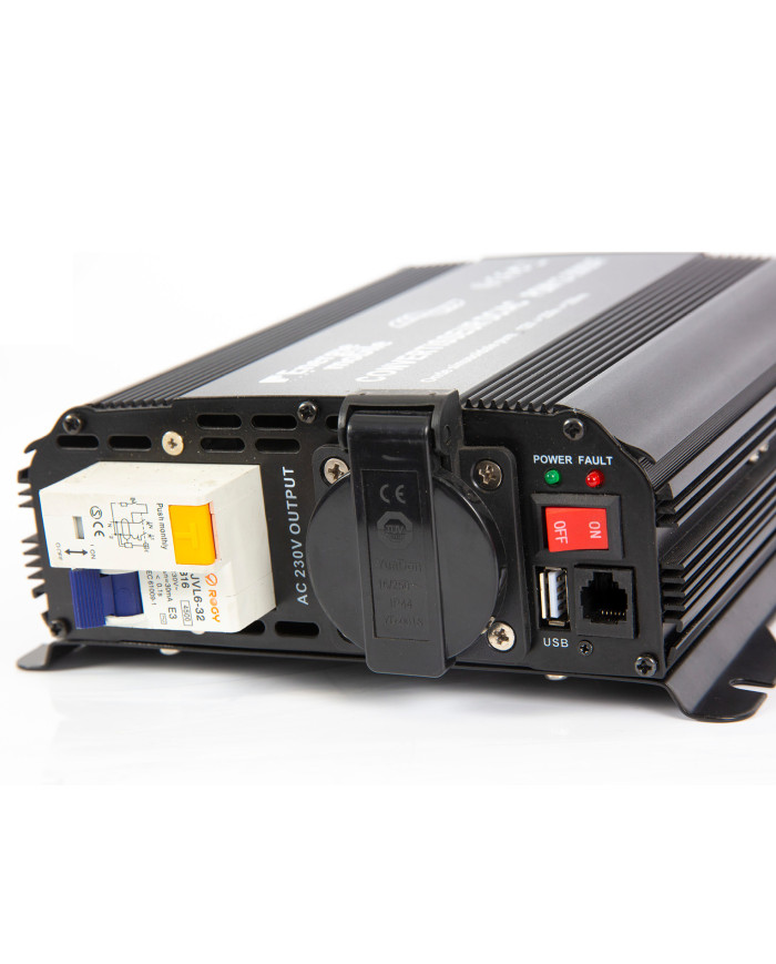 Convertisseur sinusoïdal DC/AC PSW DIF: 12 ou 24V-230V-350 à 1600Va