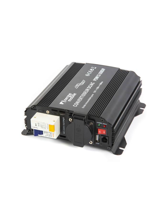Convertisseur sinusoïdal DC/AC PSW DIF: 12 ou 24V-230V-350 à 1600Va