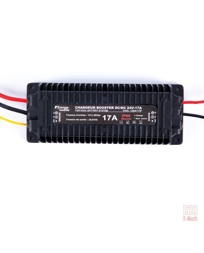 Chargeur booster DC/DC CB-IP: 12 ou 24Vdc, 17A et 30A