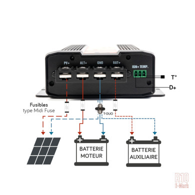 Chargeur booster régulateur solaire BOOST MPPT