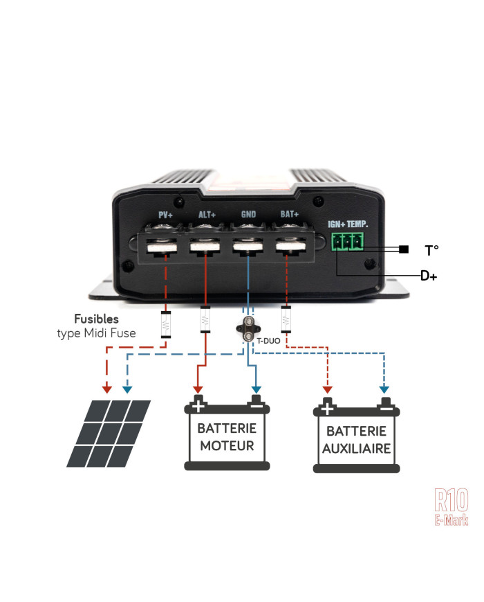 Chargeur booster régulateur solaire BOOST MPPT