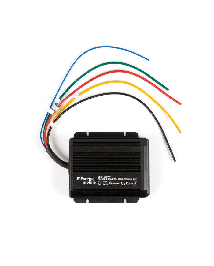 CB MPPT IP: chargeur booster étanche DC/DC (25 et 40A-12 ou 24/12Vdc)