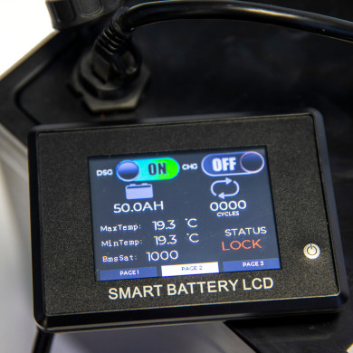 Moniteur déporté pour nos batteries et Powerbox équipées de la connectique