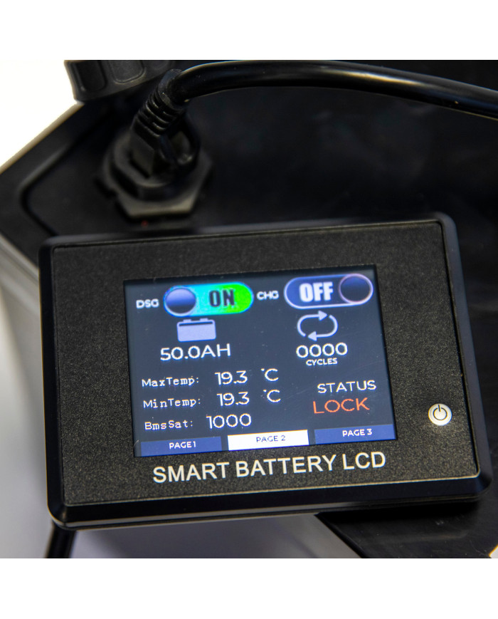 Moniteur déporté pour nos batteries et Powerbox équipées de la connectique