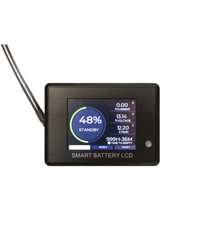 Moniteur déporté pour nos batteries et Powerbox équipées de la connectique