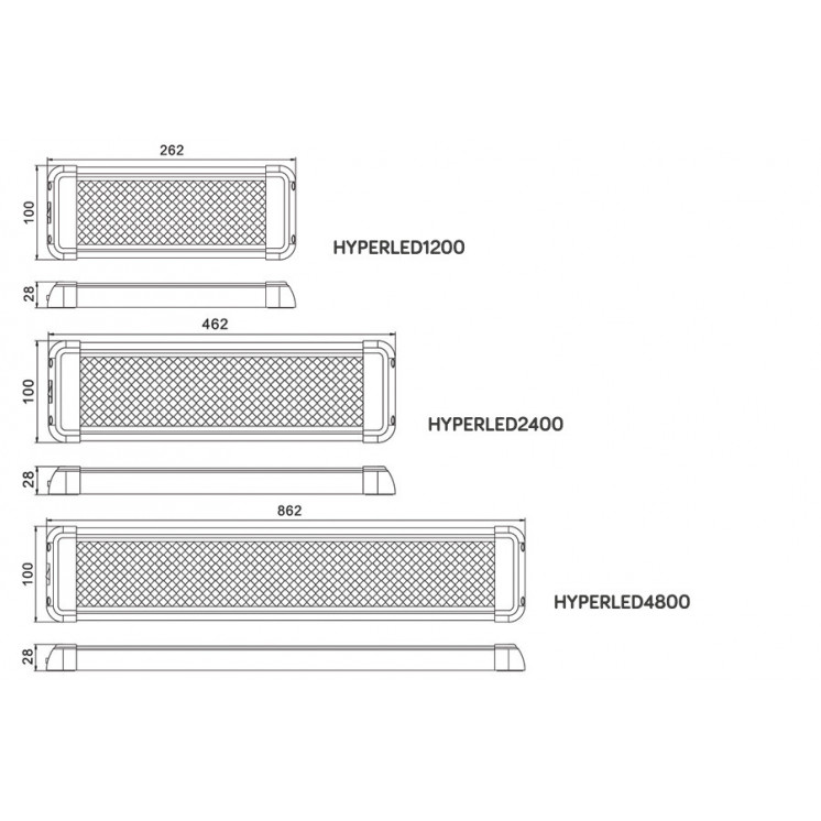 Réglette Plafonnier LED HYPERLED