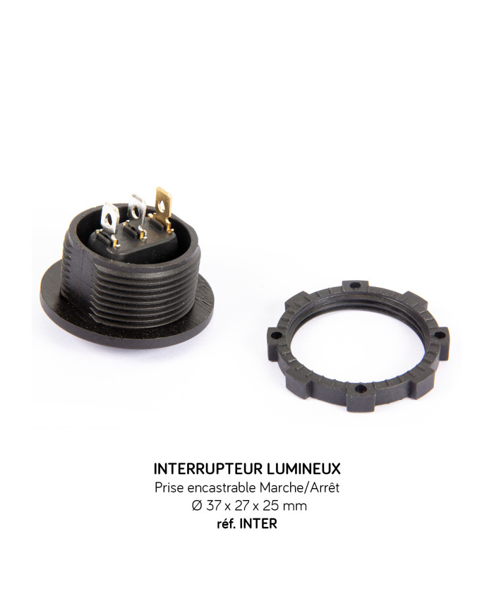 Prises et interrupteur DC