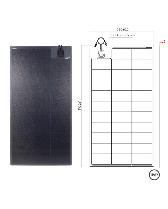 Panneaux solaires souples HPX marine