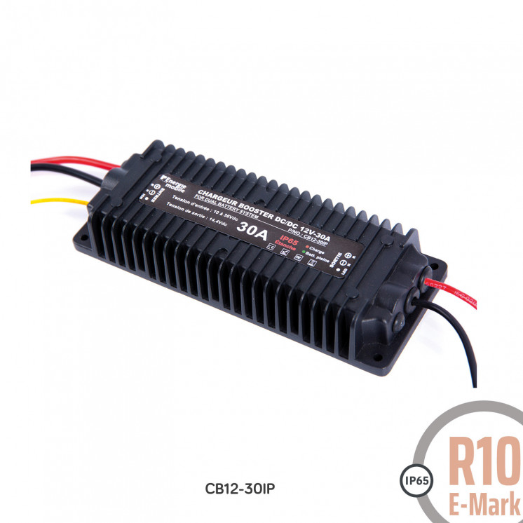 Chargeur booster DC/DC CB-IP: 12 ou 24Vdc, 17A et 30A