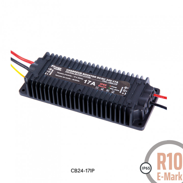 Chargeur booster DC/DC CB-IP: 12 ou 24Vdc, 17A et 30A